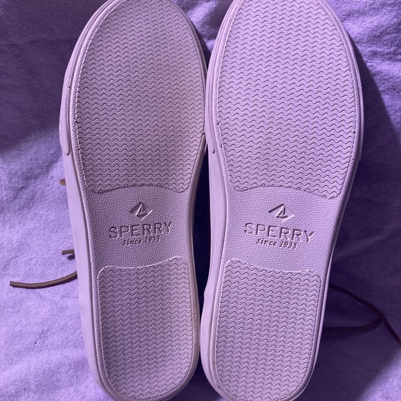 Sperry Top-sider Sts19818 Brown Strip Plushwave Ltt Leather Lace Up Men’s 10.5 - Picture 6 of 10